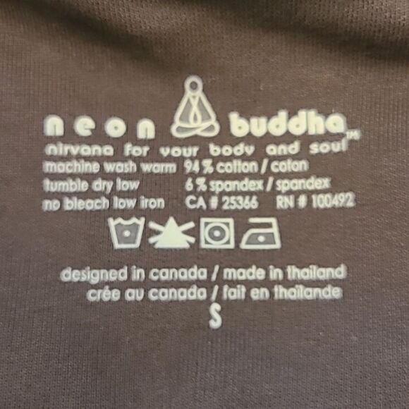 Neon Buddha Brown Knit Statement Jacket Silver Buttons Size S - Picture 7 of 8